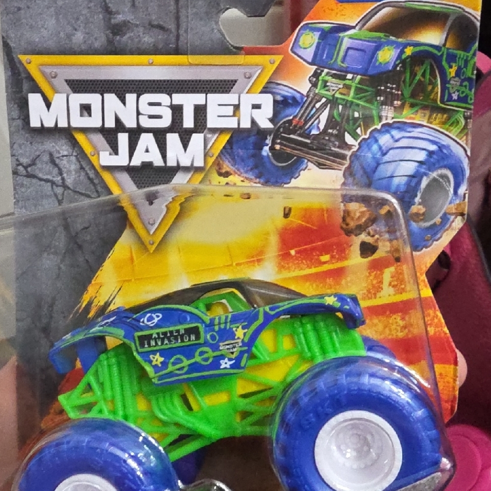 Monster Jam Alien Invasion Monster Truck Toy - Green & Blue